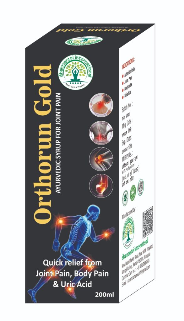 Orthorun Gold Syrup by Dhanwantri Ayurveda Karnal